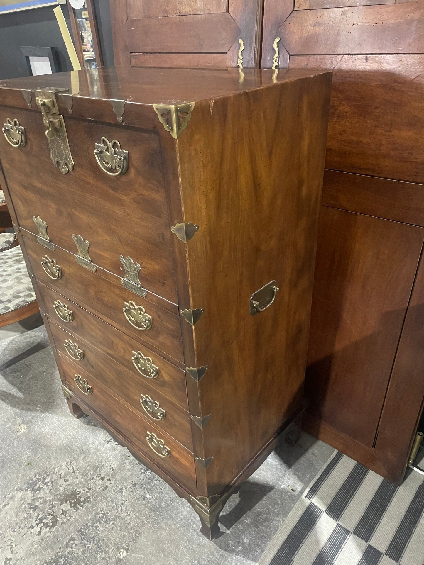 Henredon Campaign Style Dresser