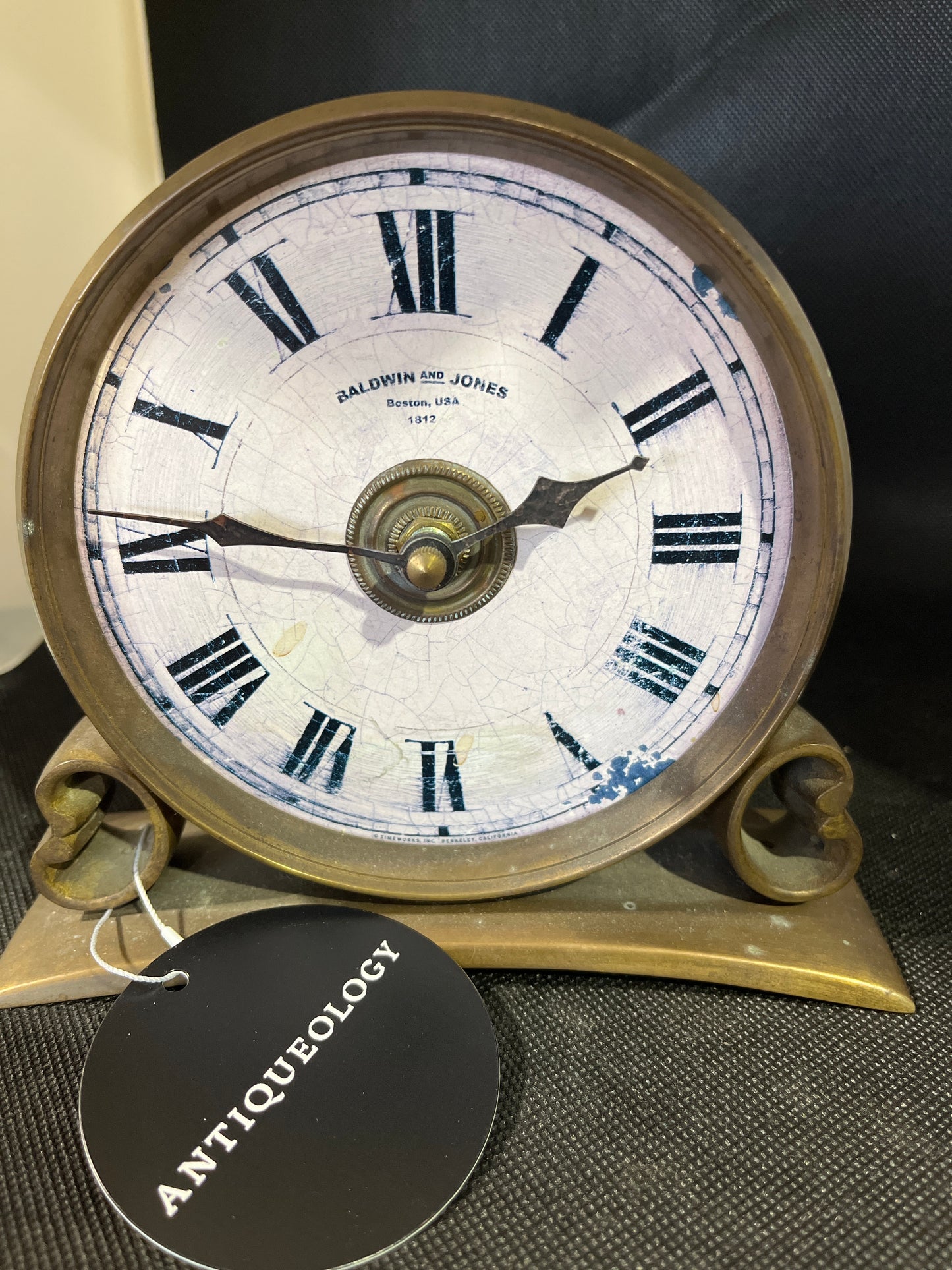 Baldwin & Jones Brass Clock