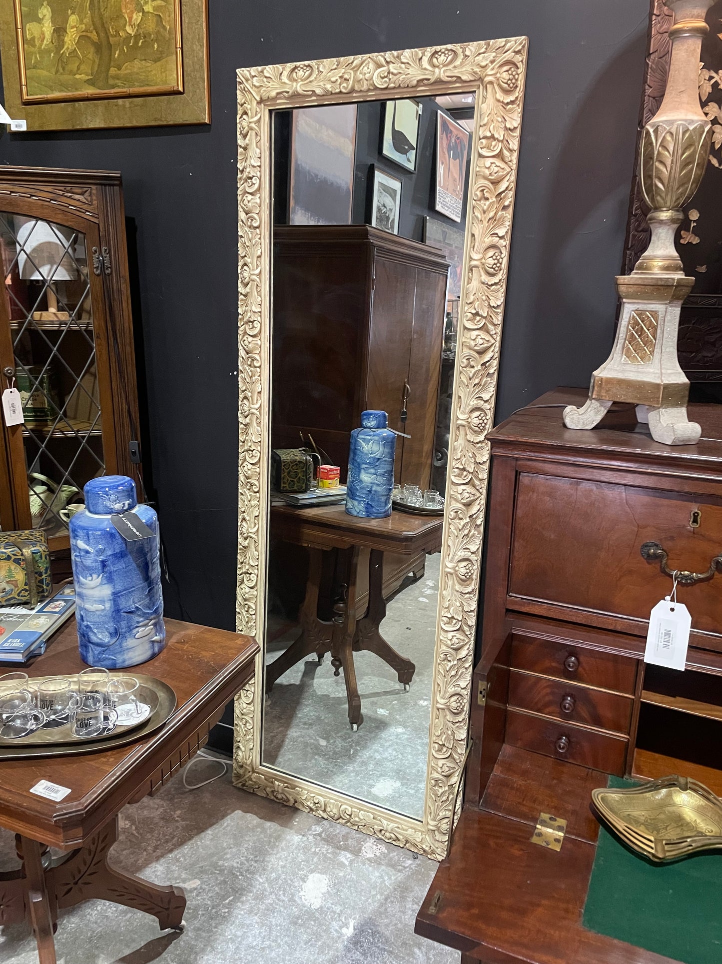 Antique Carved Estate Mirror