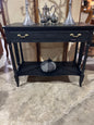 Vintage Black Entry Table