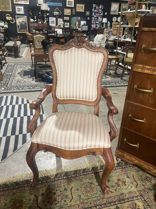 Louis XV Style Blush Arm Chair