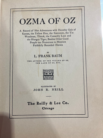 Ozma of Oz by Frank Baum