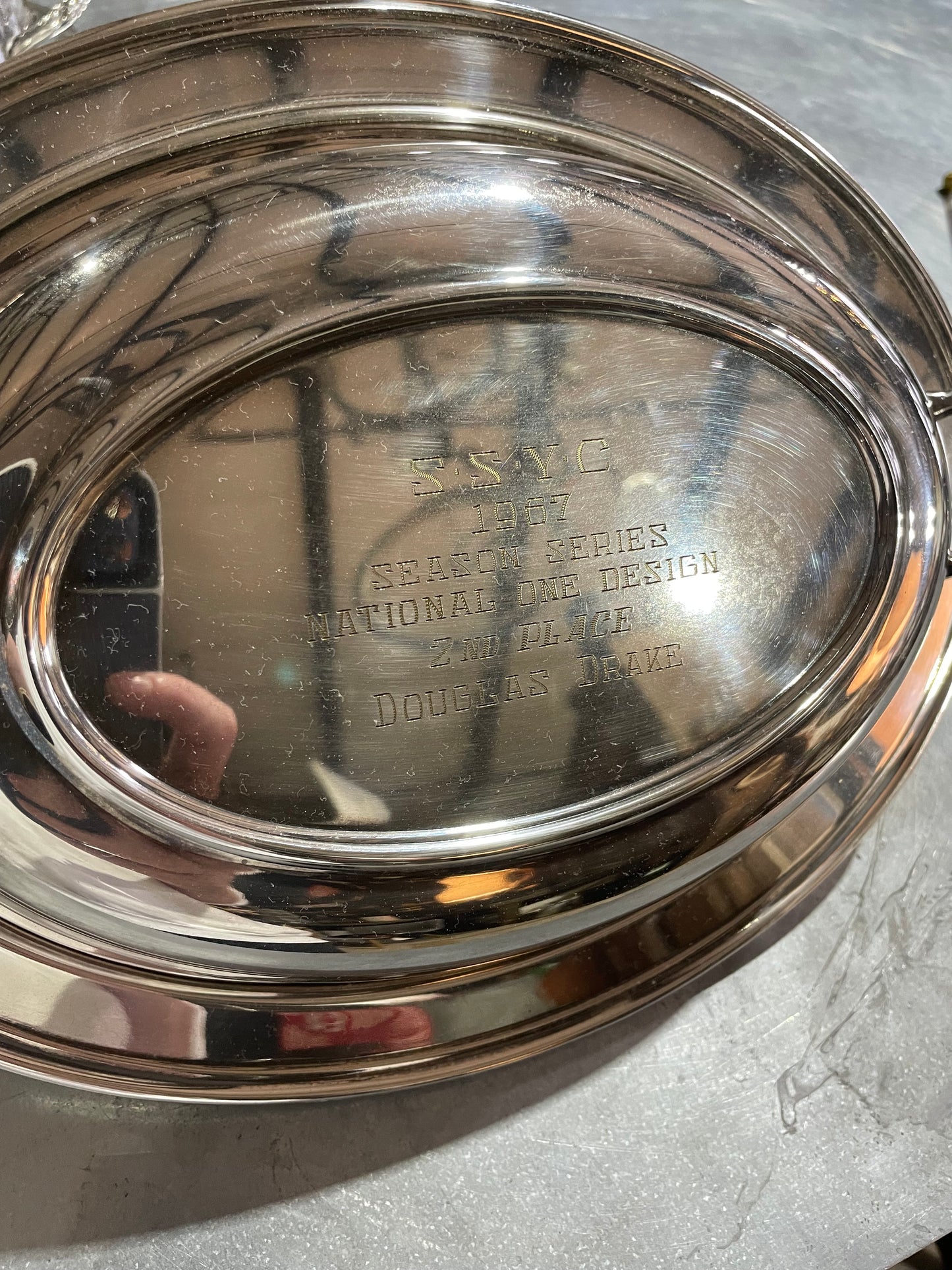 1967 Sailing Trophy Handled Chafing Dish