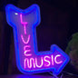 Live Music Neon Sign