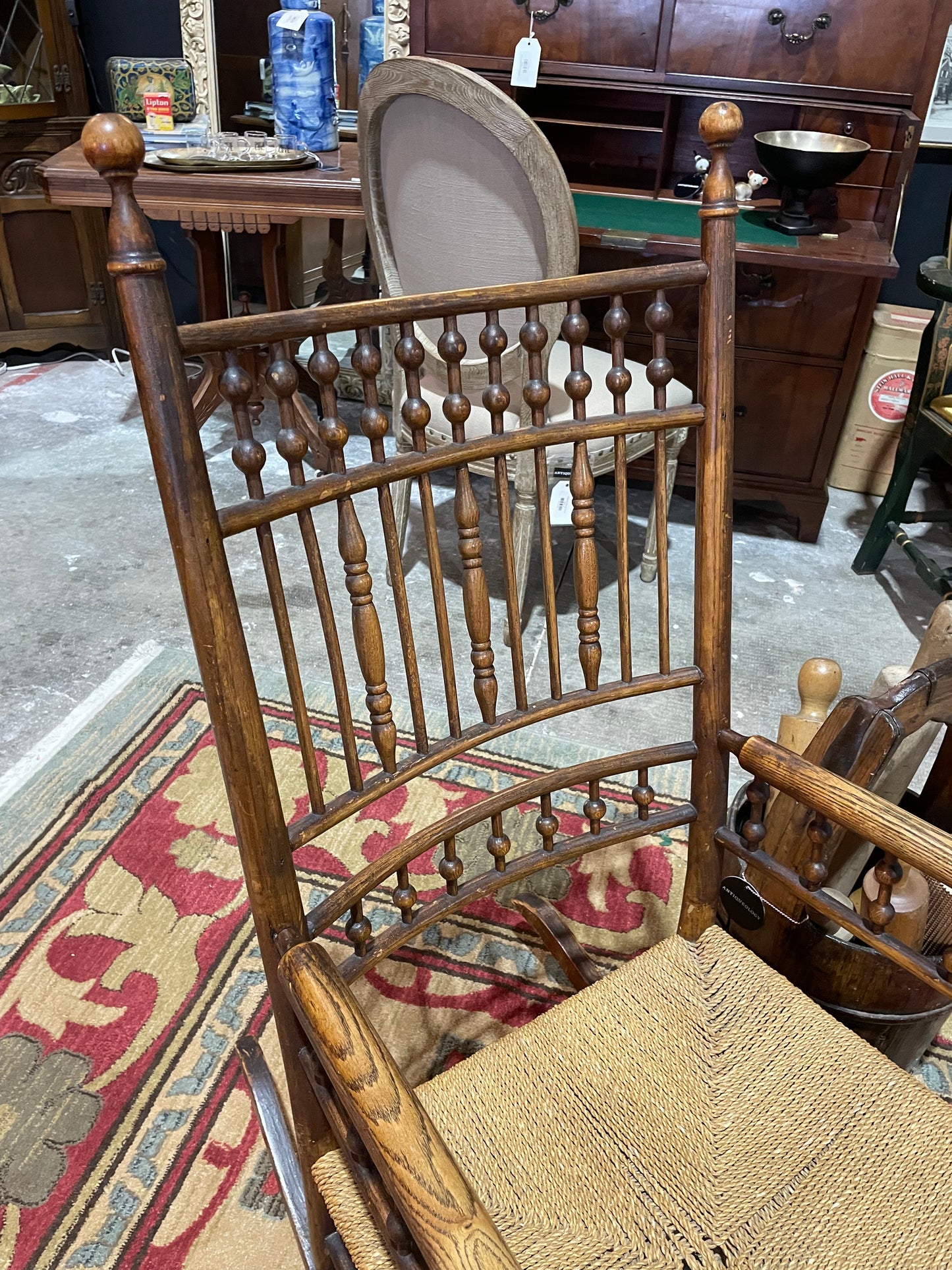 1930s Spindle Rocking Chair, Iowa