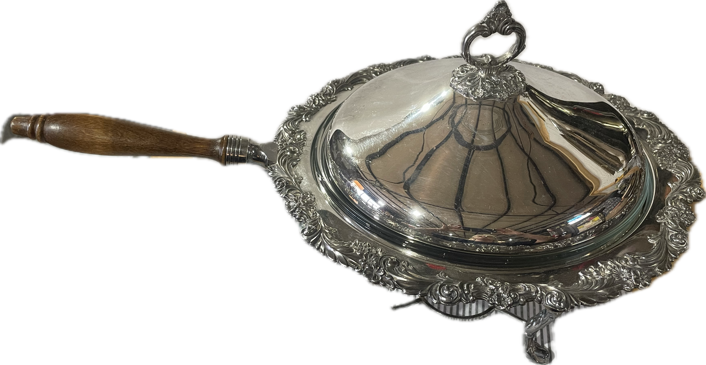 Vintage Silver Chaffing Dish