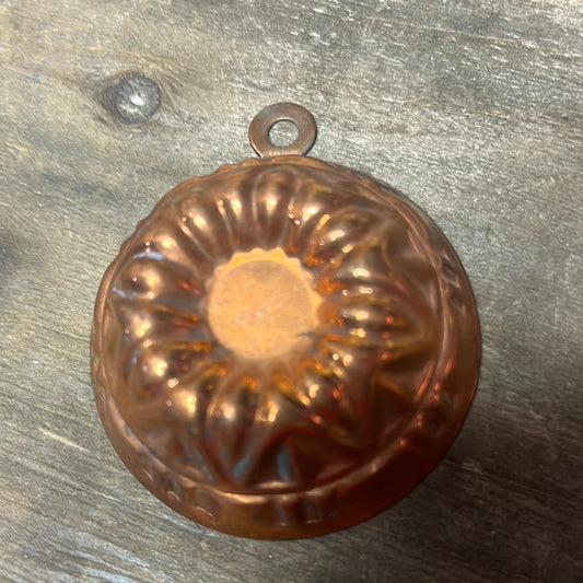 Copper candy mold, vintage