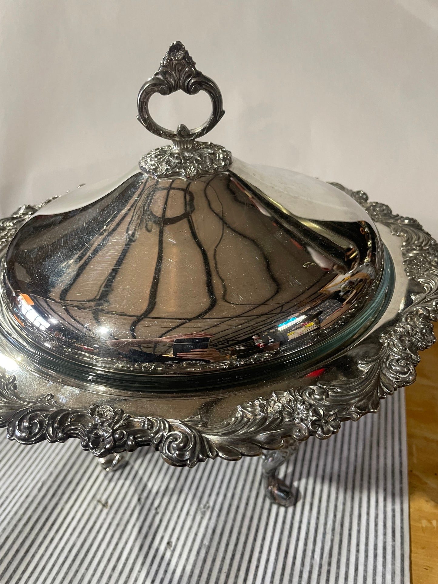 Vintage Silver Chaffing Dish