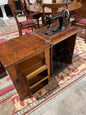 Rare 1892 Wheeler & Wilson Treadle Sewing Machine in Oak Cabinet