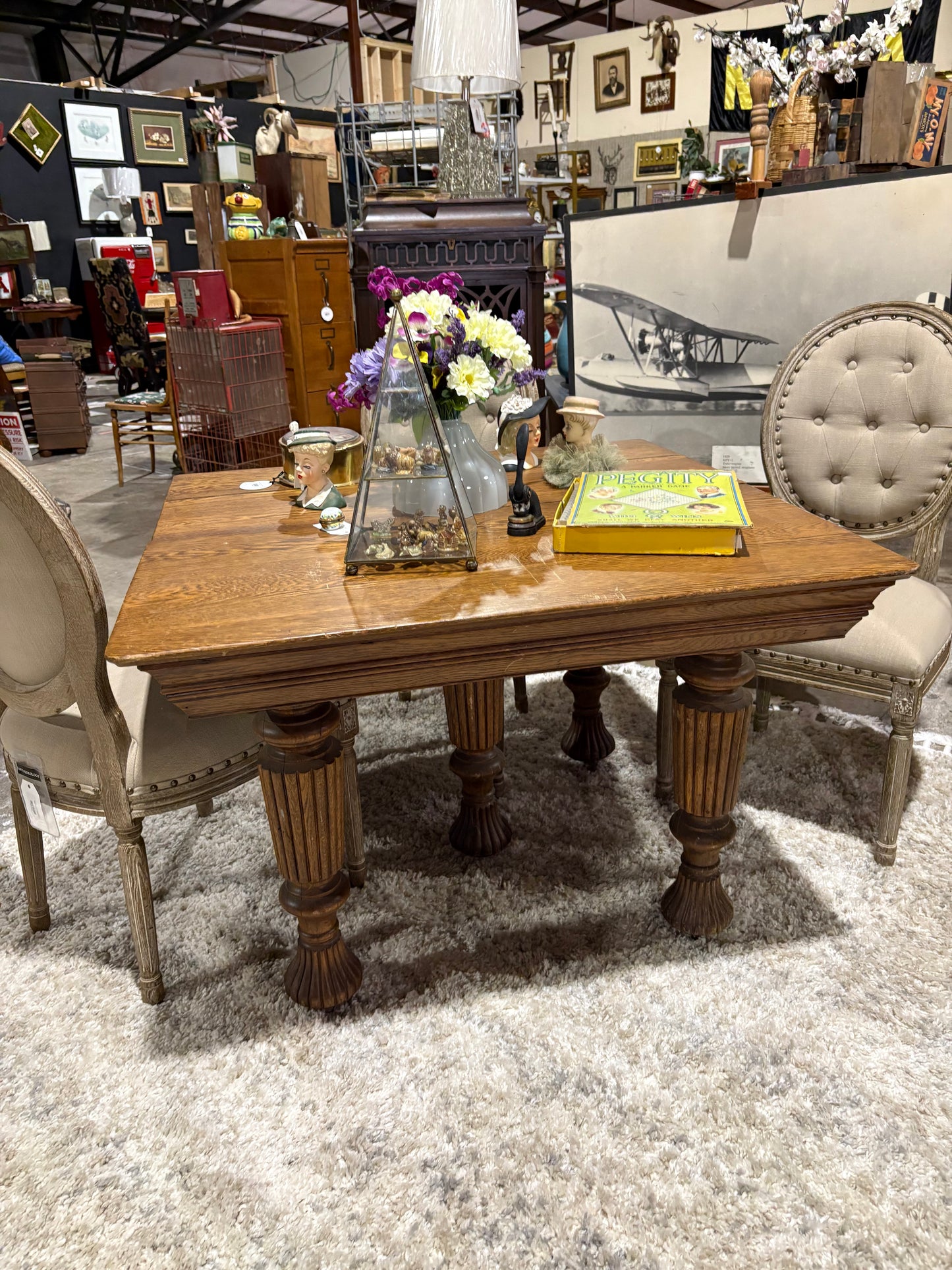 Quarter Sawn Oak Parlor Table