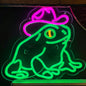 Howdy Frog Neon Sign