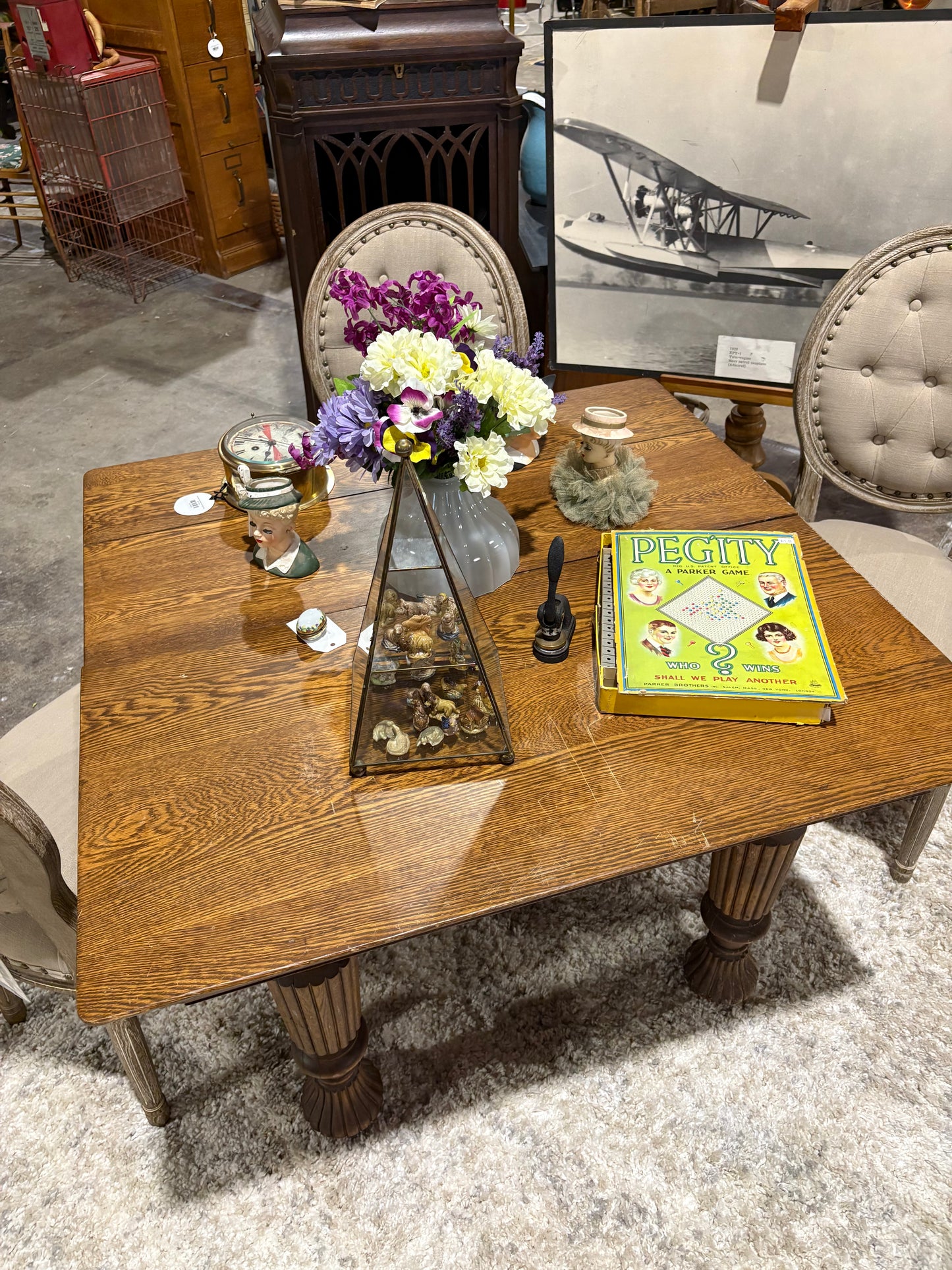 Quarter Sawn Oak Parlor Table