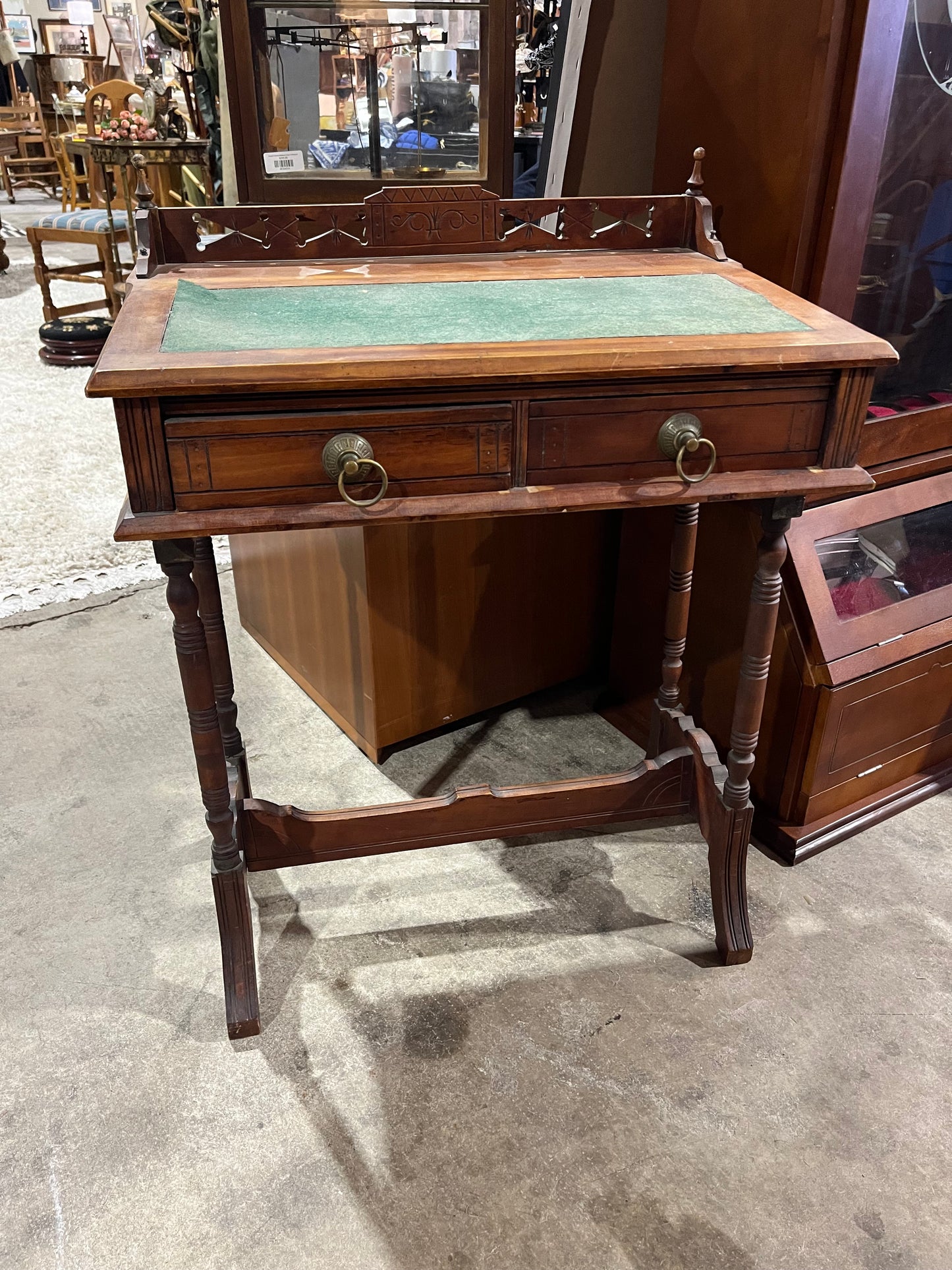 1890s Eastlake Walnut Desk