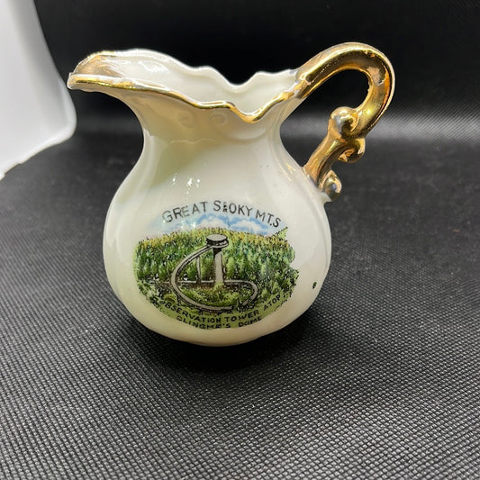 Vintage Smokey Mountains Souvenir Pitcher