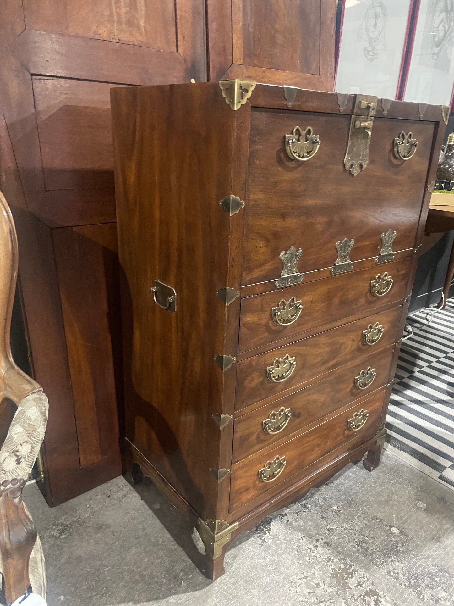 Henredon Campaign Style Dresser