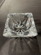 4” MCM Crystal Cut Glass Tray