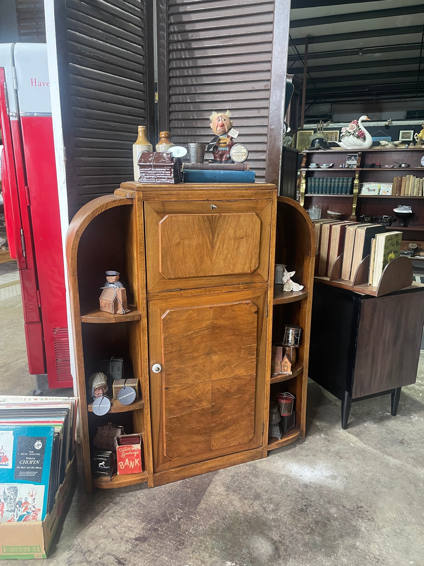 Vintage Bureau Cabinet, Mid Century