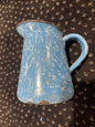 Small blue enamel pitcher