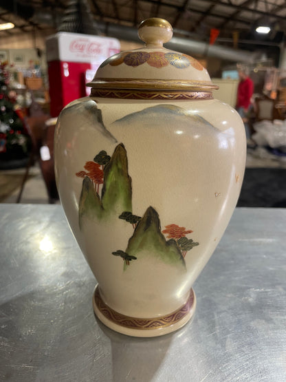 Vintage Asian Satsuma Vase