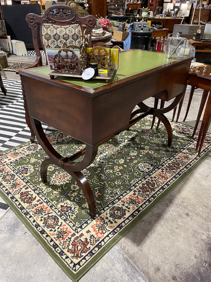 Antique Leather-Topped Desk