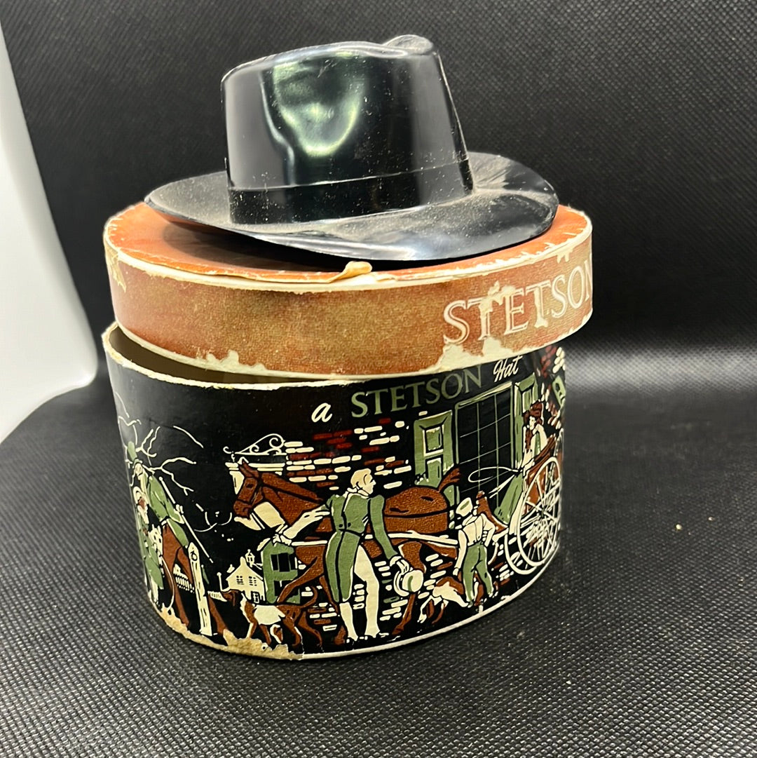 Stetson gift card box with replica hat