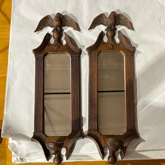 Eagle single star wall Sconce, pair