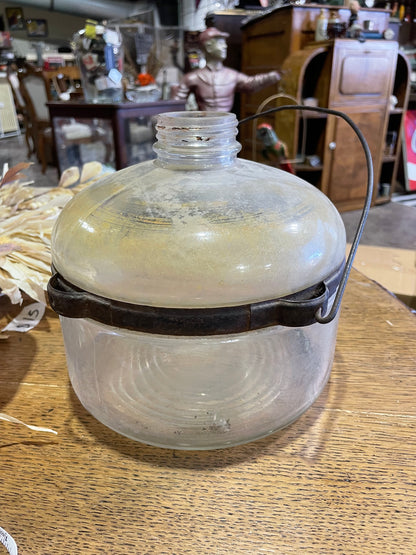 1920s Kerosene Jar with Metal Band