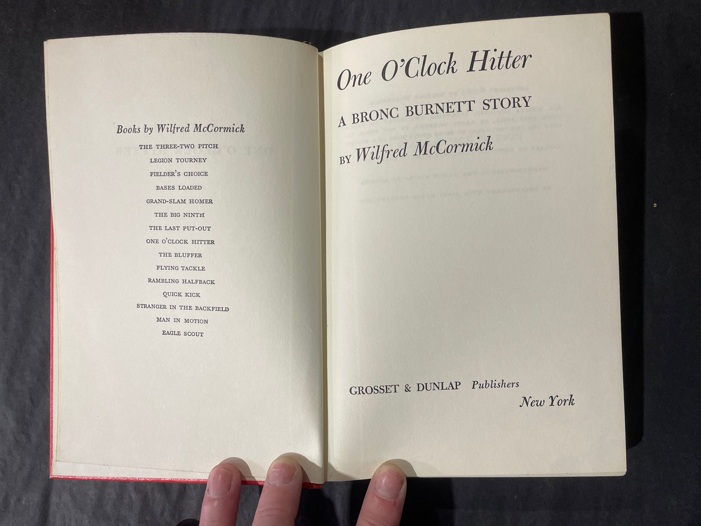 1960 Hardback One-O'Clock Hitter