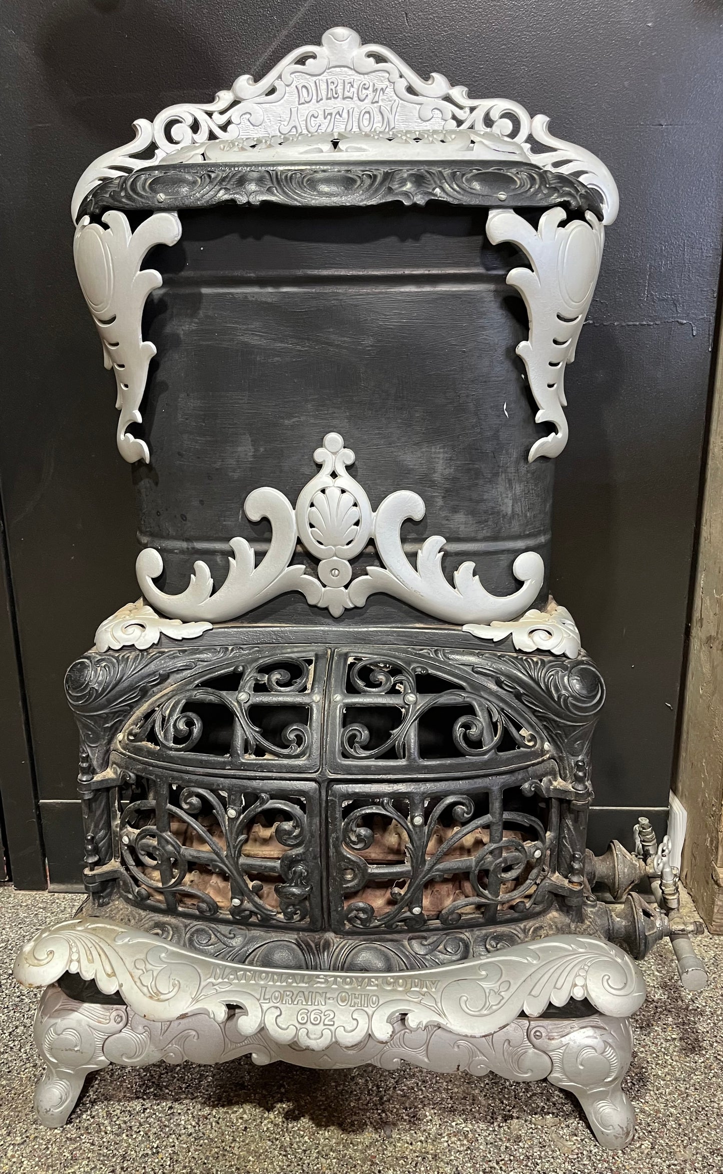 1898 Cast Iron Gas Heater