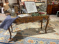 Country French Glass-Top Console Table