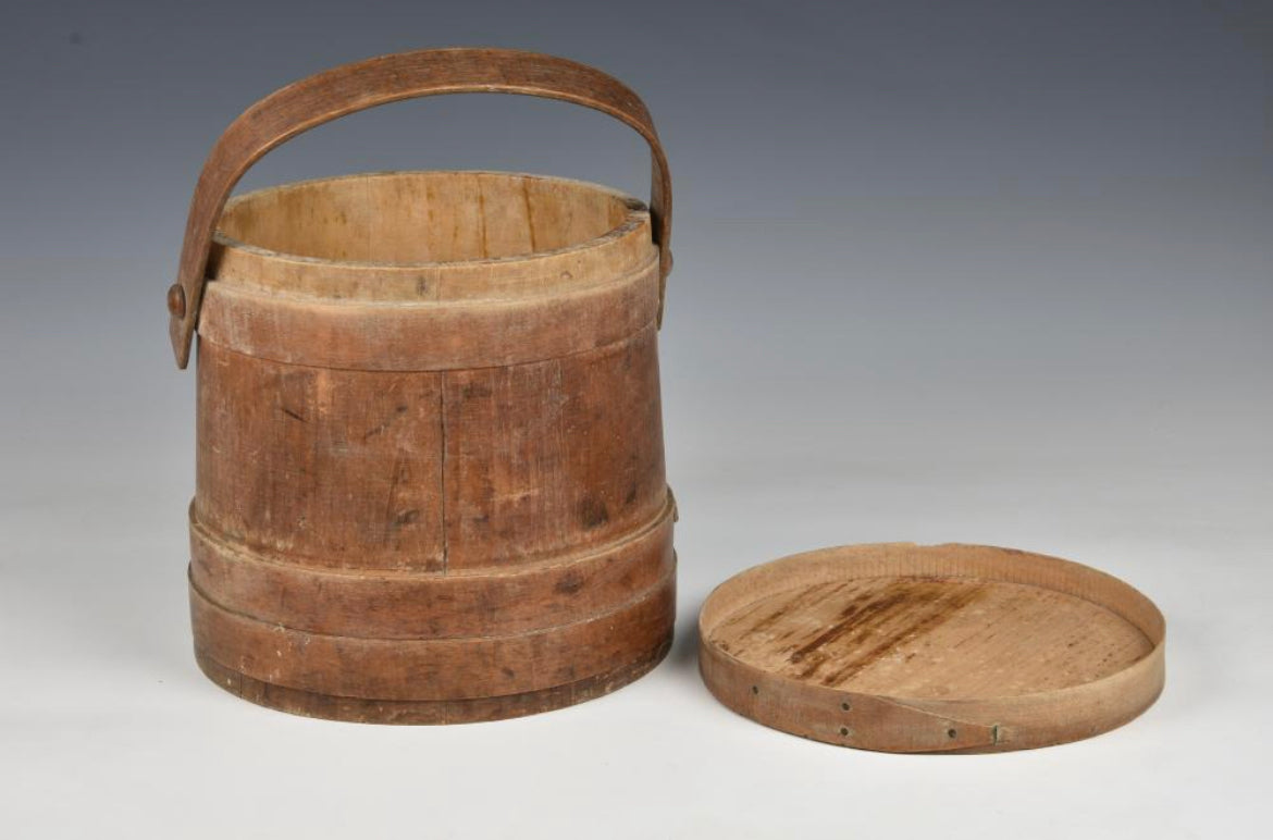 Antique Wooden Pail, Guernsey