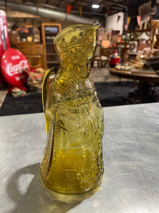 Amber Yellow Vintage Syrup Pitcher