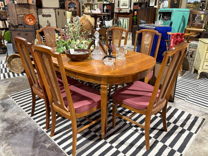 Vintage Dining Table and 6 Chairs