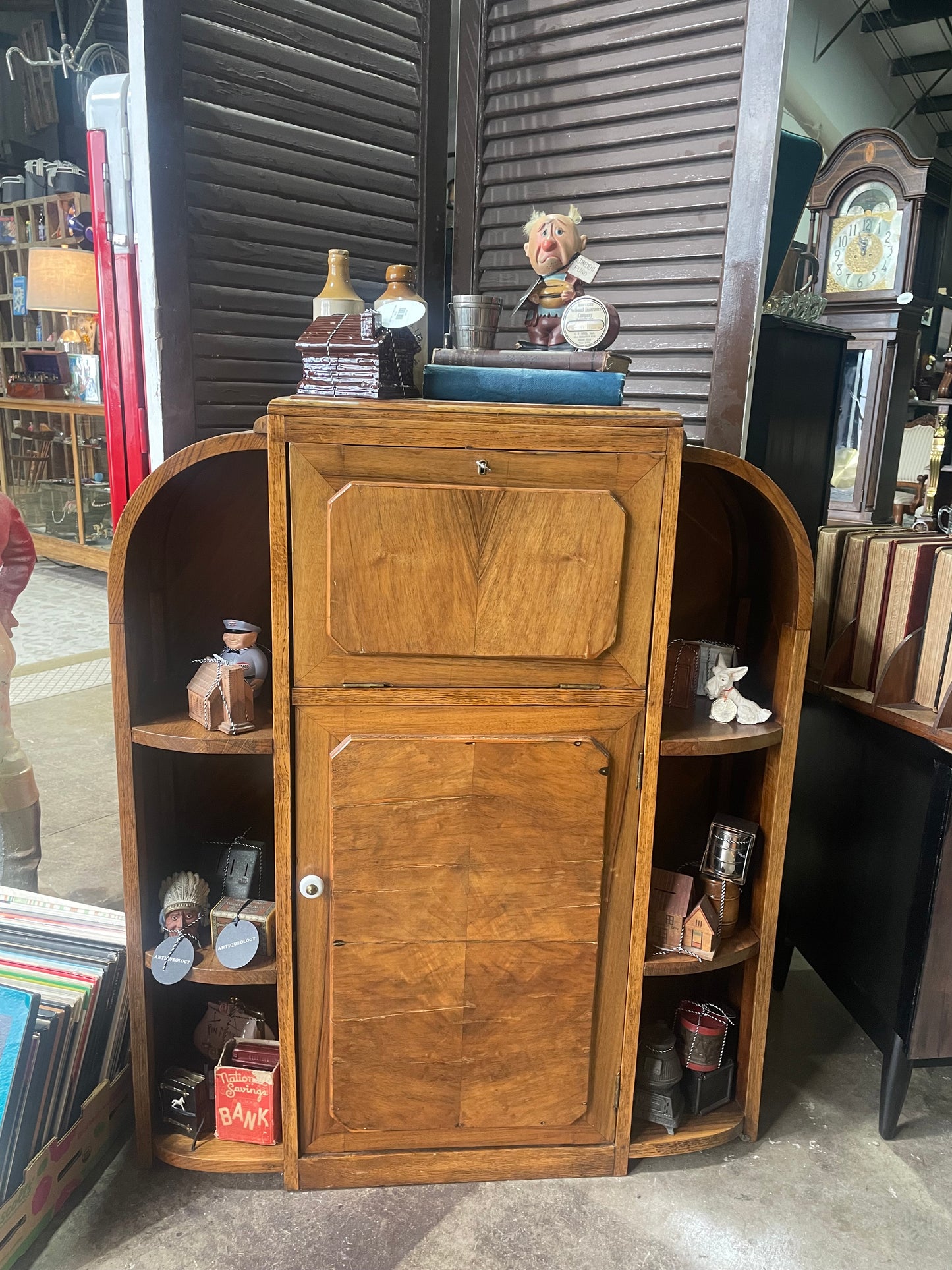 Vintage Bureau Cabinet, Mid Century