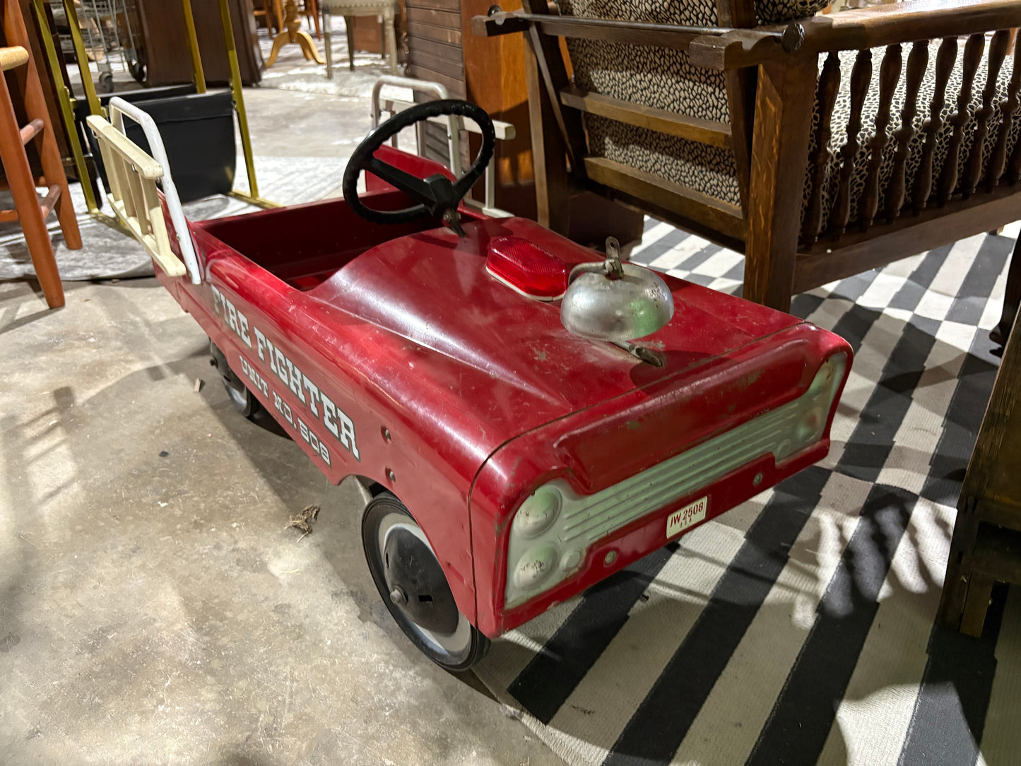 Vintage Fire Unit 508 Pedal Car