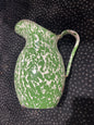 Green enamel pitcher