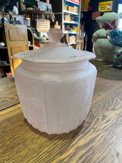 Pink Biscuit Jar