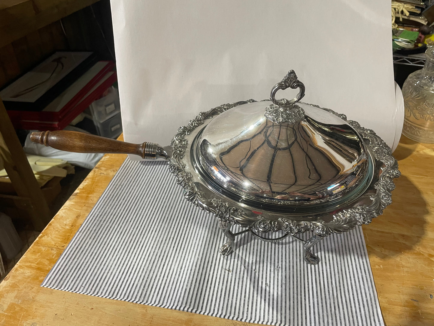 Vintage Silver Chaffing Dish