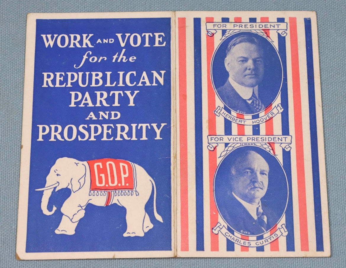 1928 Herbert Hoover Campaign Needle Book