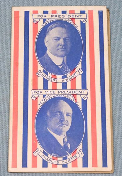 1928 Herbert Hoover Campaign Needle Book