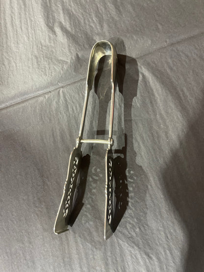 19th C. Sterling Asparagus Tongs