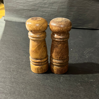 Vintage wood Salt and Pepper