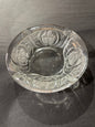 6" MCM Crystal Cut Rose Tray