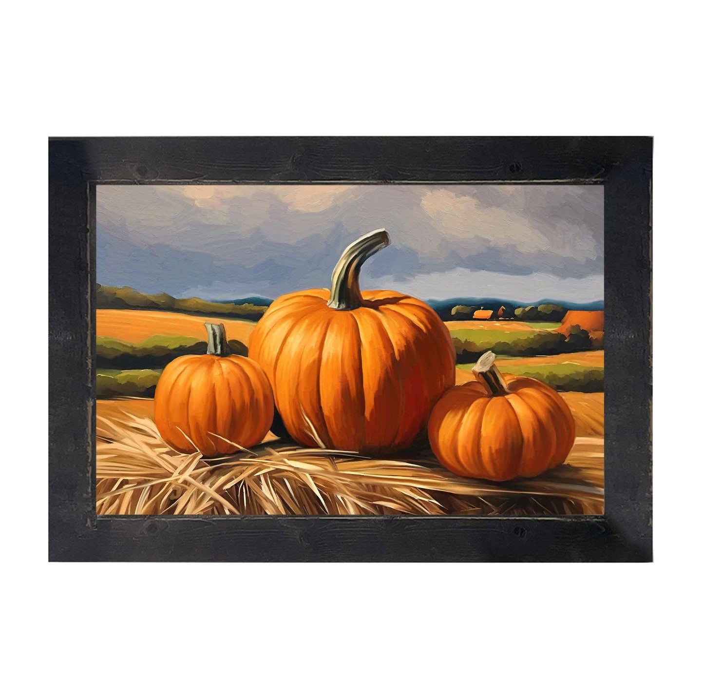 Trio of Pumpkins, Framed Art