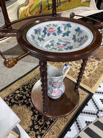 Wooden Wash Stand from Graham, Texas