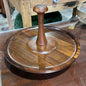 Vintage Walnut Lazy Susan