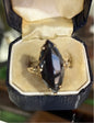 1940s Marquise Ring, 7ct. Hematite 10K gold