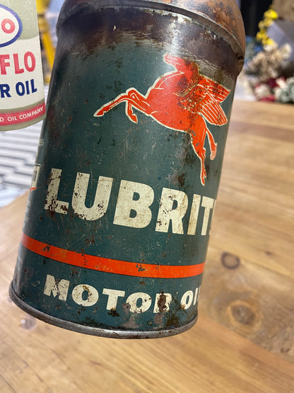 MOBIL LUBRITE MOTOR OIL U.S. QT CAN