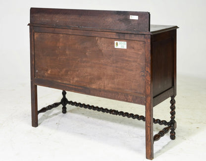 1920s British Oak Barley Twist Sideboard