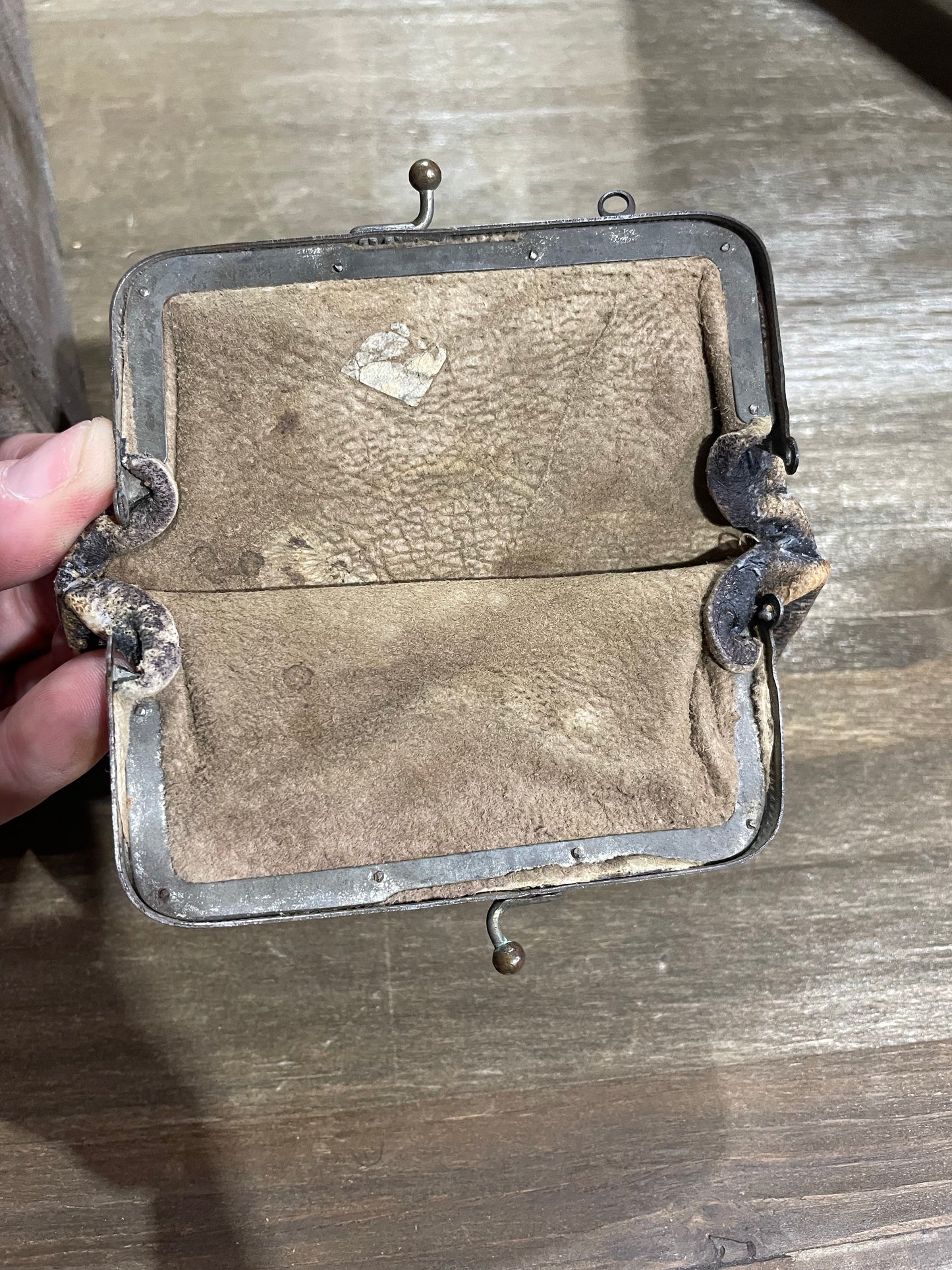 Antique Leather Coin Purse